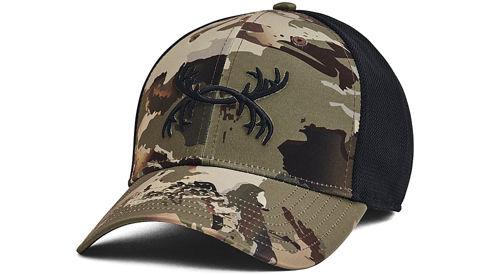 Under Armour Antler Trucker Hat - Mens, UA Forest 2.0 Camo, OSFM, 1372352988OSFM