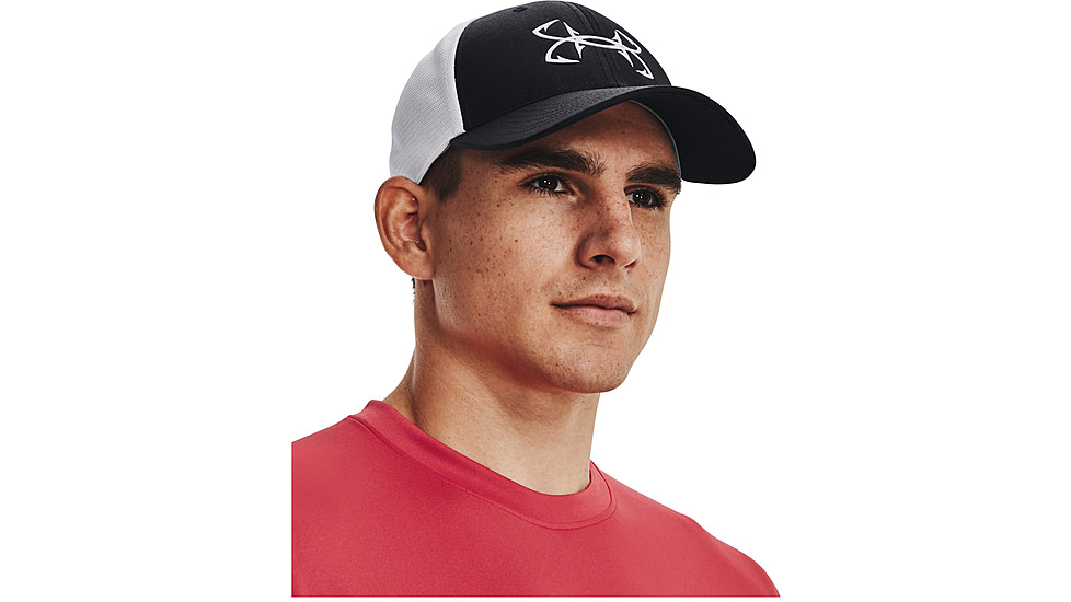 Under Armour Fish Hunter Mesh Cap - Mens, Black, Medium/Large, 1376716001M-L
