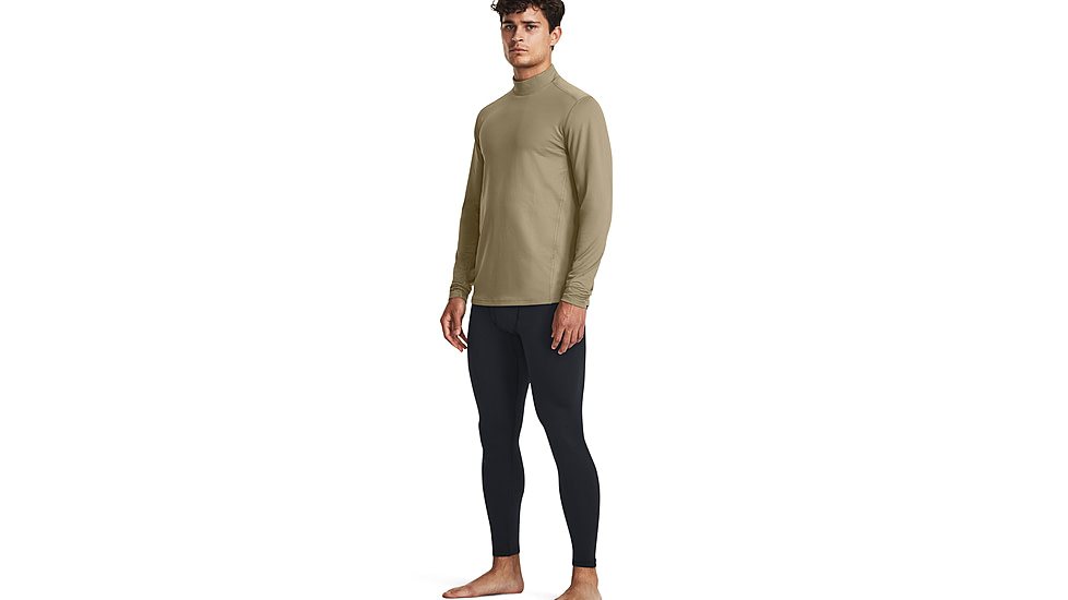 Under Armour Tactical ColdGear Infrared Base Mock - Mens, Federal Tan, Extra Large, 1365388499XL