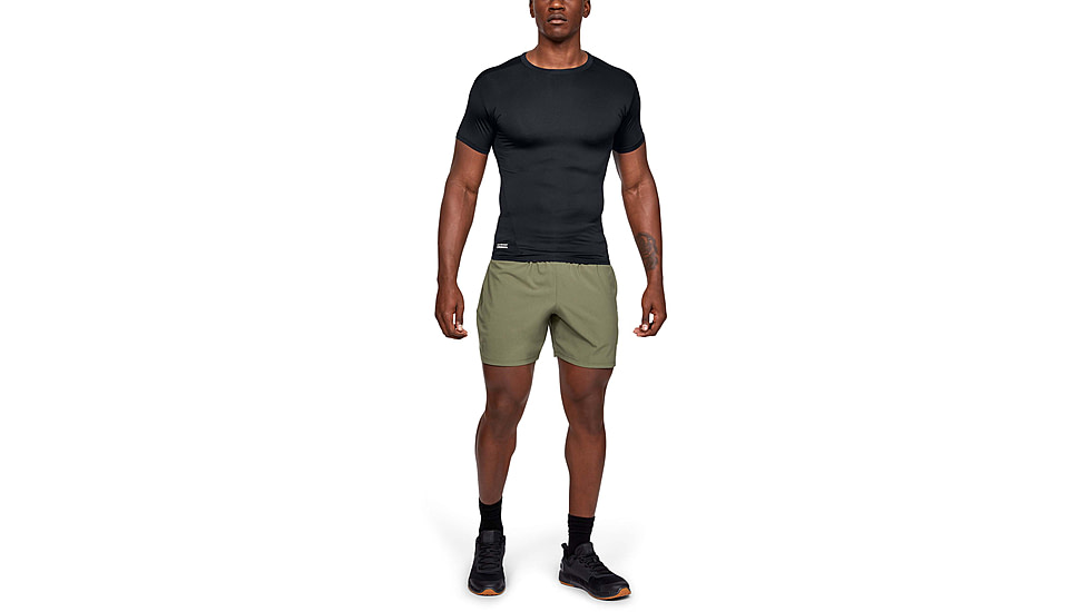 Under Armour Tactical HeatGear Compression Short Sleeve T-Shirt - Mens, Black, X-Large, 1216007001XL