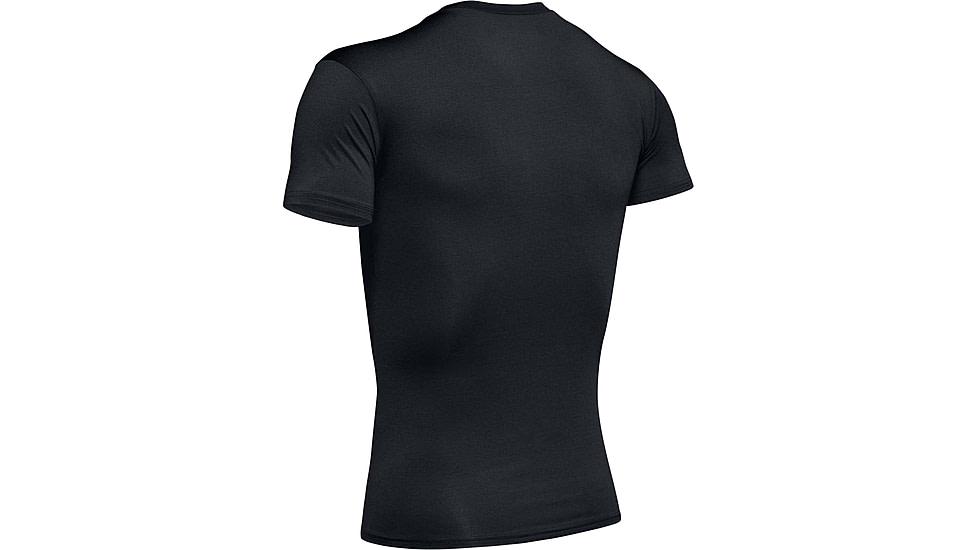 Under Armour Tactical HeatGear Compression Short Sleeve T-Shirt - Mens, Black, X-Large, 1216007001XL