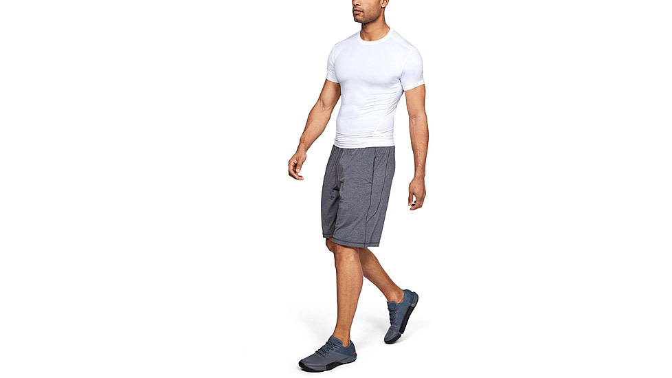 Under Armour Tactical HeatGear Compression Short Sleeve T-Shirt - Mens, White, Large, 1216007100LG