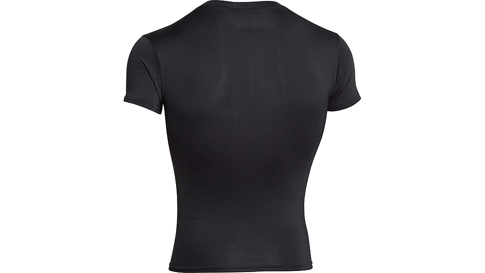 Under Armour Tactical HeatGear Compression V-Neck T-Shirt - Mens, Black, 2X-Large, 12160100012X