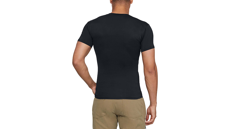Under Armour Tactical HeatGear Compression V-Neck T-Shirt - Mens, Black, 2X-Large, 12160100012X