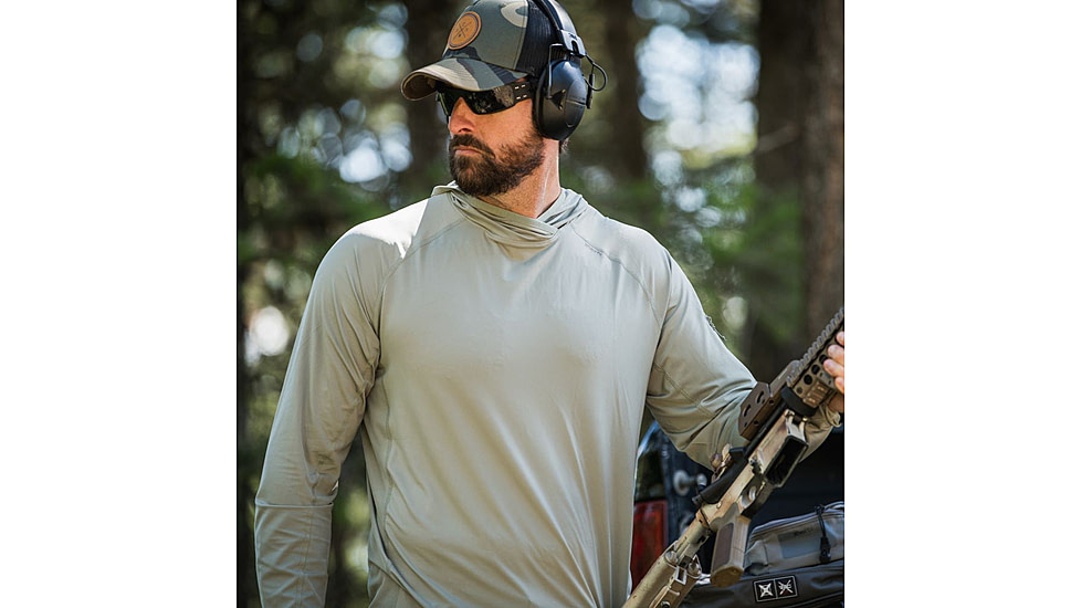 Vertx Full Sun Hoody - Mens, Batthle Ship Grey, Extra Large, F1 VTX1530 BSG XLARGE N/A