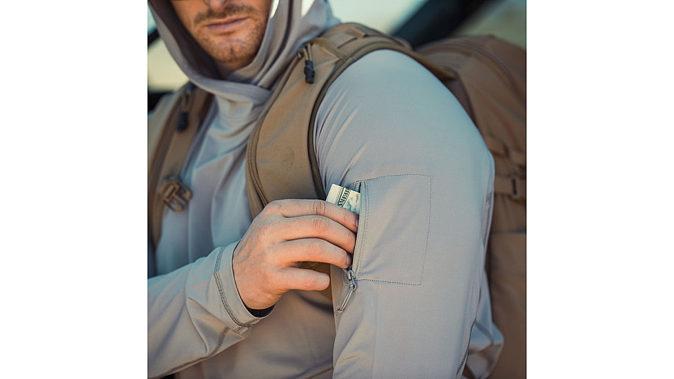 Vertx Full Sun Hoody - Mens, Batthle Ship Grey, Extra Large, F1 VTX1530 BSG XLARGE N/A