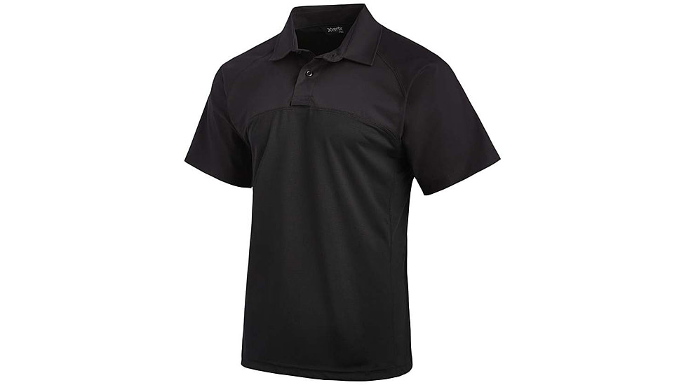 Vertx Fusion Flex Performance Hybrid Shirt - Short Sleeve, Black - VTX8250BK2XLNA