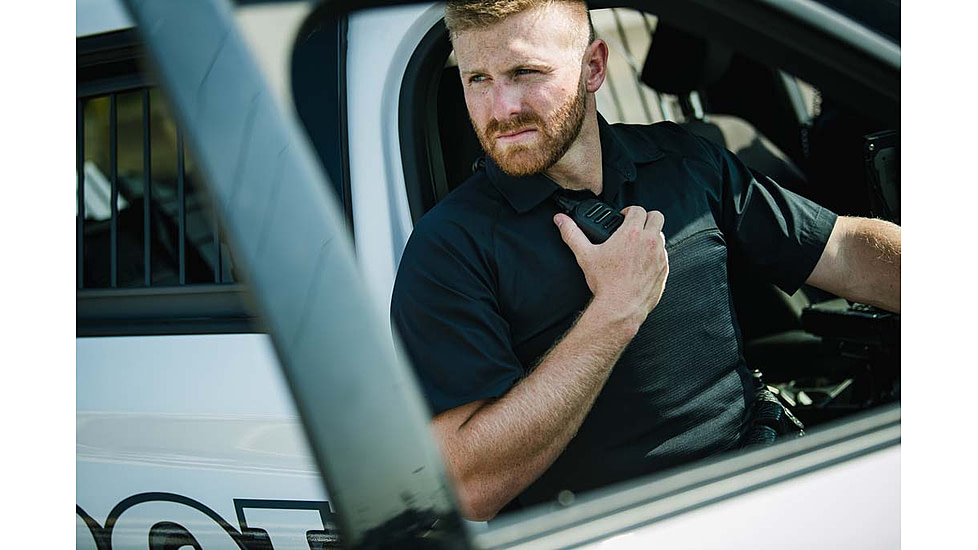 Vertx Fusion Flex Performance Hybrid Shirt - Short Sleeve, Black - VTX8250BK2XLNA