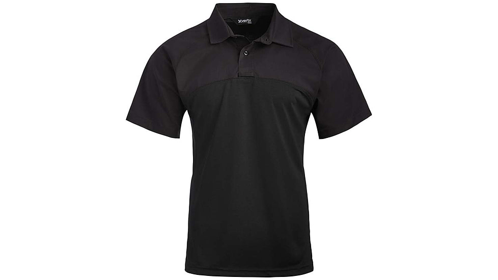 Vertx Fusion Flex Performance Hybrid Shirt - Short Sleeve, Black - VTX8250BK2XLNA