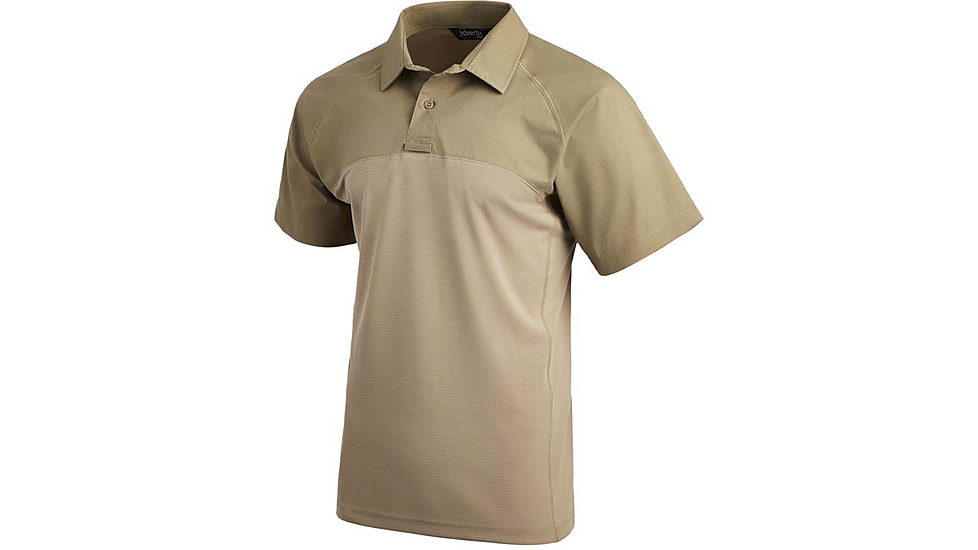 Vertx Fusion Flex Performance Hybrid Shirt - Short Sleeve, Desert Tan - VTX8250DTXSMALLNA