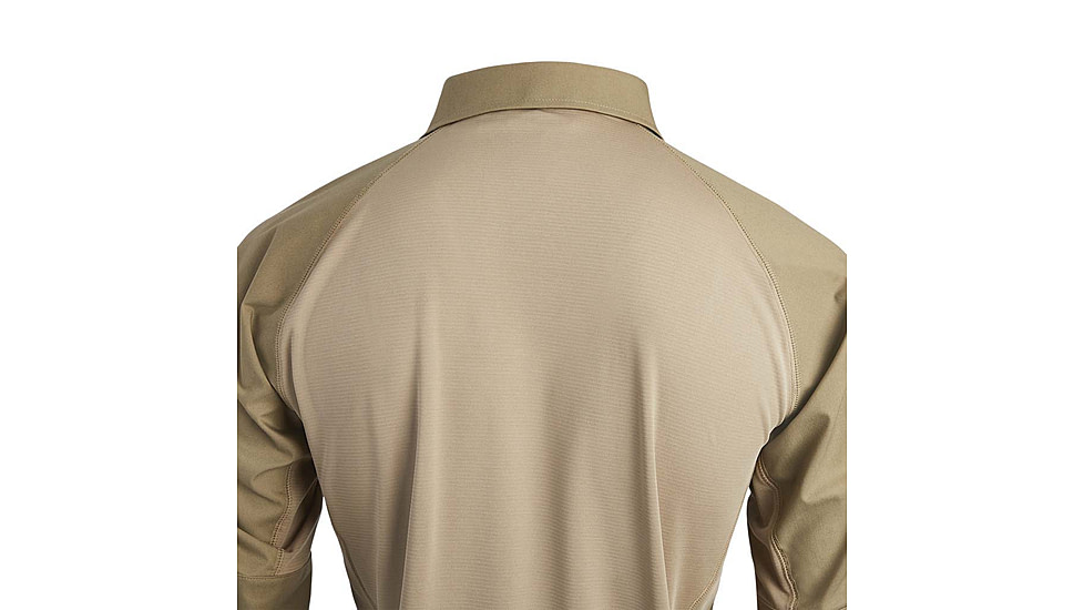 Vertx Fusion Flex Performance Hybrid Shirt - Short Sleeve, Desert Tan - VTX8250DTXSMALLNA