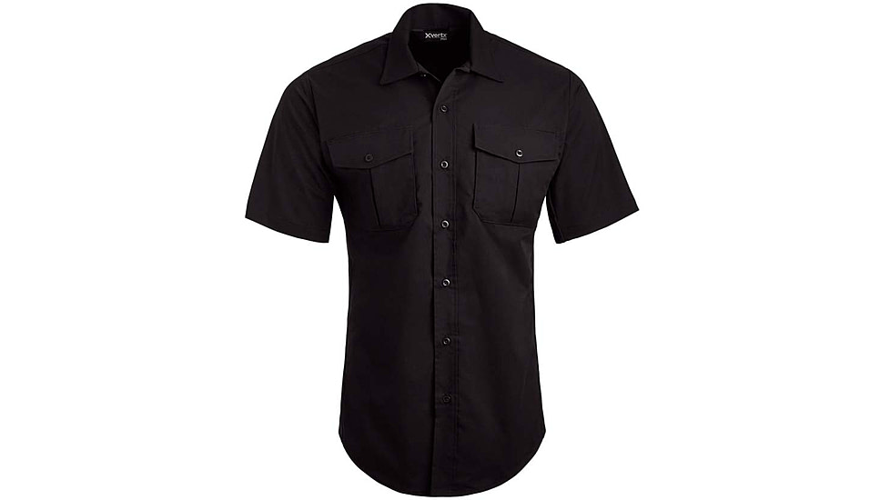 Vertx Fusion Flex Short Sleeve Shirt, Black - VTX8230BK2XLNA