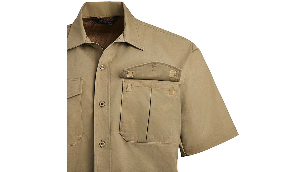 Vertx Fusion Flex Short Sleeve Shirt, Desert Tan - VTX8230DTXSMALLNA