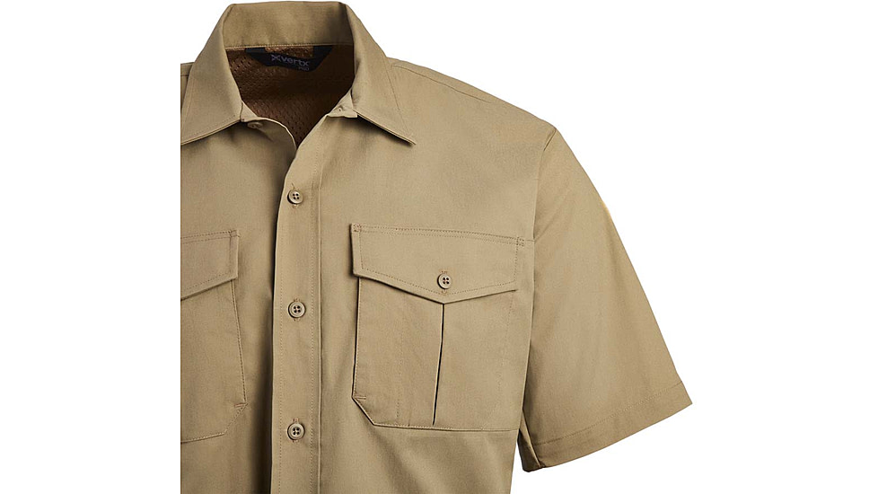 Vertx Fusion Flex Short Sleeve Shirt, Desert Tan - VTX8230DTXSMALLNA