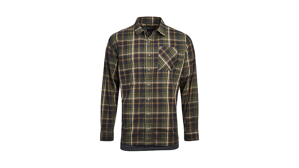 Vertx Guardian Stretch Long Sleeve Shirt - Mens, Woodland Plaid, Small/Regualar, 1442 WDP SMALL