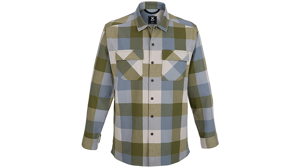 Vertx Last Line Stretch Flannel - Mens, Green Mountain Buffalo Plaid, Small, F1 VTX1535 GMBP SMALL N/A
