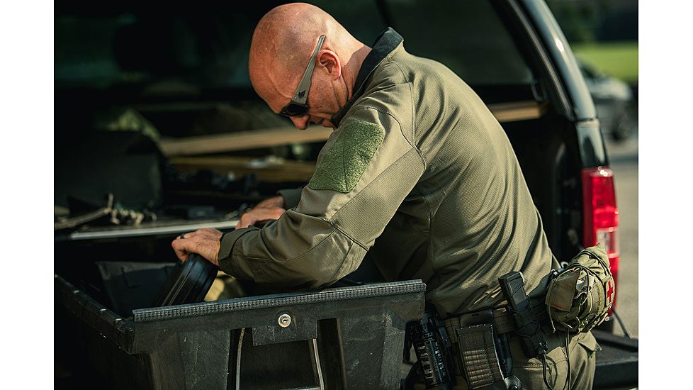 Vertx Recon Flex Combat Shirt - Long Sleeve - Mens, Od Green, Extra Large Regular, F1 VTX1910 OD XLARGE REG