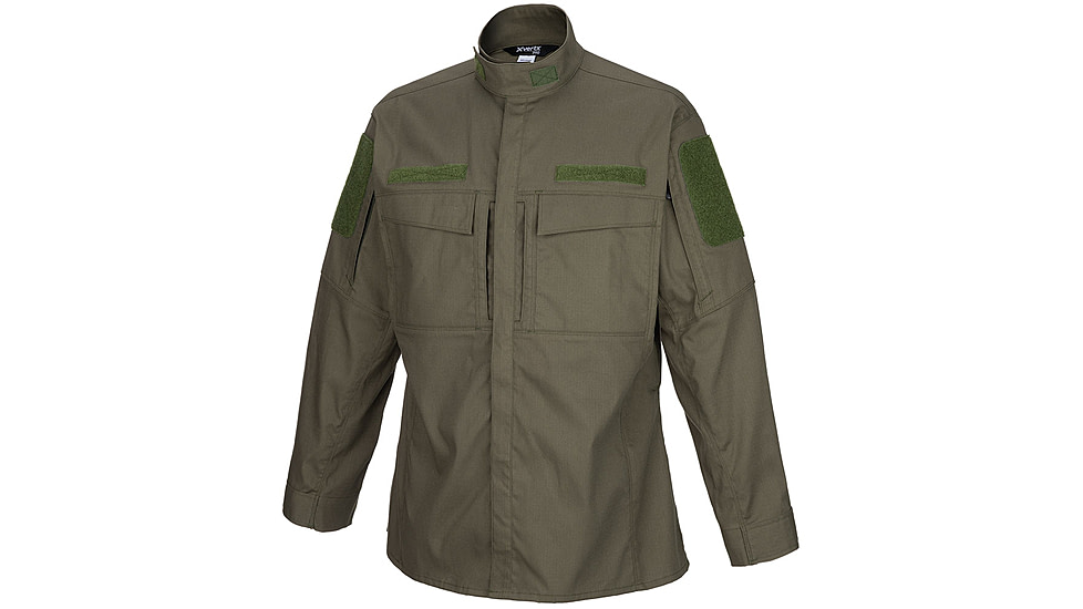 Vertx Recon Flex Garrison Shirt - Long Sleeve - Mens, Od Green, Medium Regular, F1 VTX1920 OD MEDIUM REG