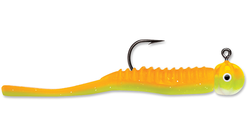 VMC Flap Tail Jig, Orange Chartreuse Glow, 1/32oz, FGRJ132OCGL