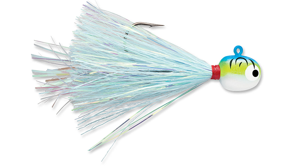 VMC Hot Skirt Glow Jig, Blue Fire UV, 1/4oz, HSG14-BFU