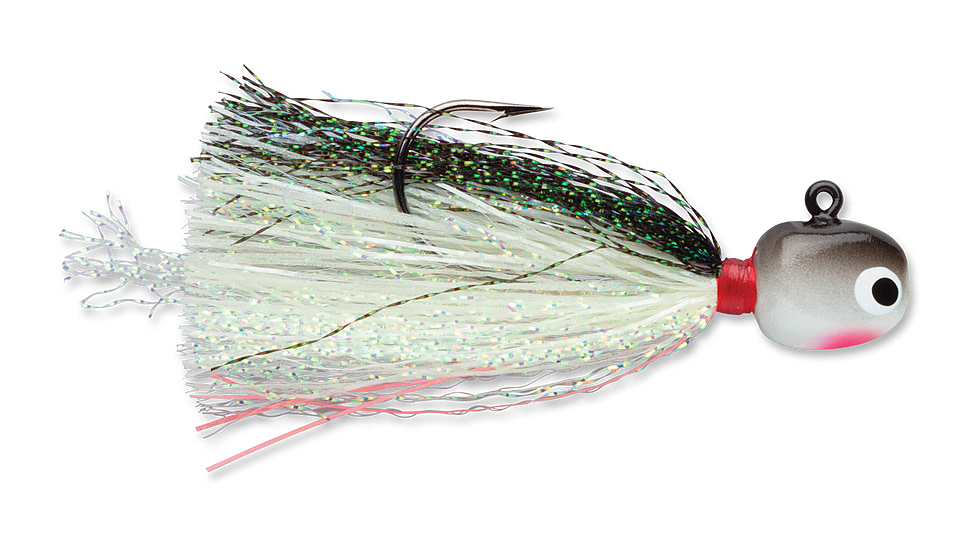 VMC Hot Skirt Glow Jig, Crappie Minnow, 1/16oz, HSG116-CRPM
