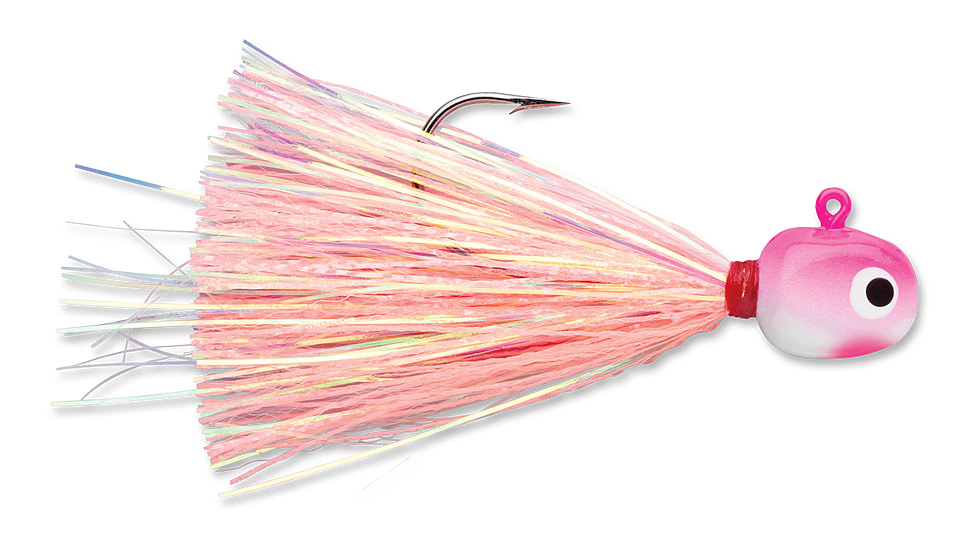 VMC Hot Skirt Glow Jig, Pink Pearl, 1/32oz, HSG132-PP