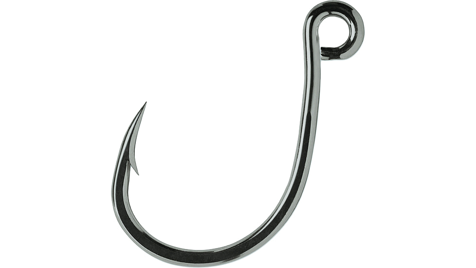 VMC Inline Single Hook, Needle Point, Wide Gap 4X Strong, Inline Eye, Black Nickel, Size 6/0, 4 Per Pack, ILS#6/0BNPP