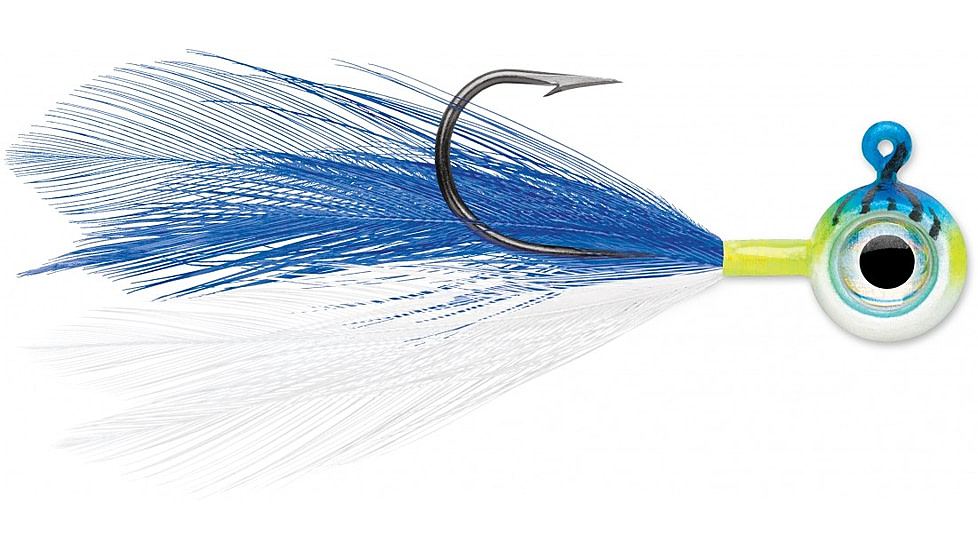 VMC Moon Fly Jig, 1/32 oz, Blue Fire UV, MFJ132-BFU