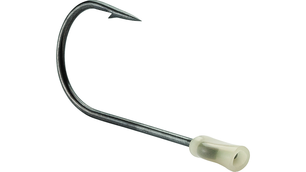 VMC Trailer Hook, Straight Shank, Extra Large Eye, Black Nickel, Size 1/0, 6 Per Pack, TL#1/0BNPP
