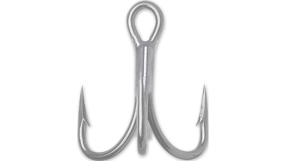 VMC Treble Hook with Cut Point, Short Shank OShaughnessy, Heavy Wire, Perma Steel, Size 4/0, 25 Per Pack, 9626PS#4/0C