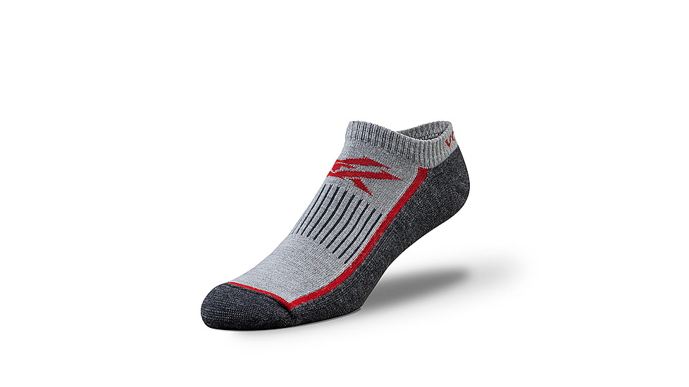 Vortex Everyday Trekker No Show Sock, Concrete, Extra Large, 120-51-CONXL