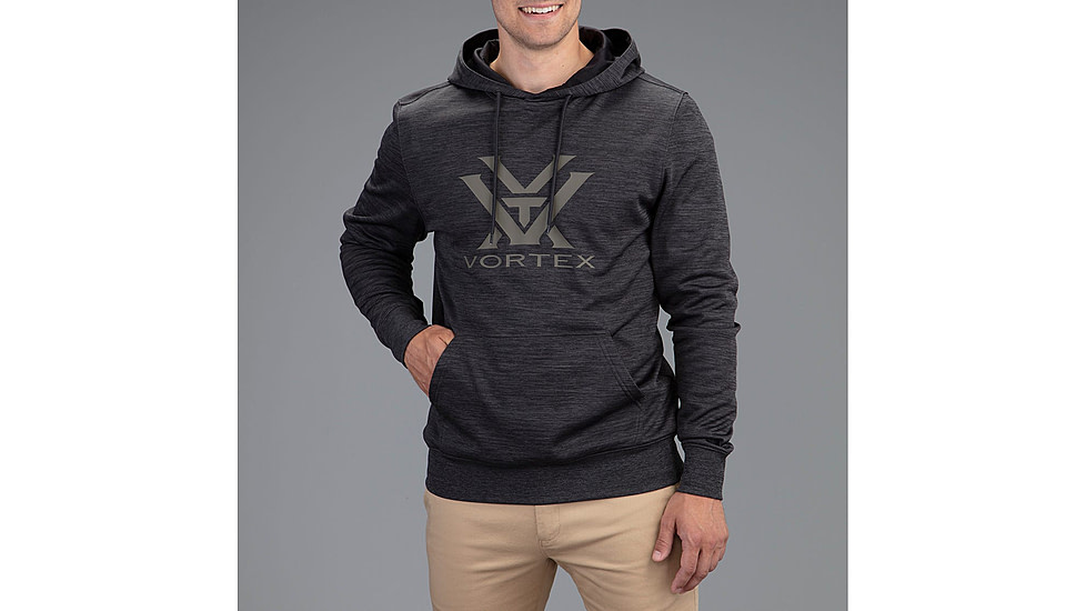 Vortex Performance Hoodie - Mens, Black Heather, 2X, 220-56-DUO2X