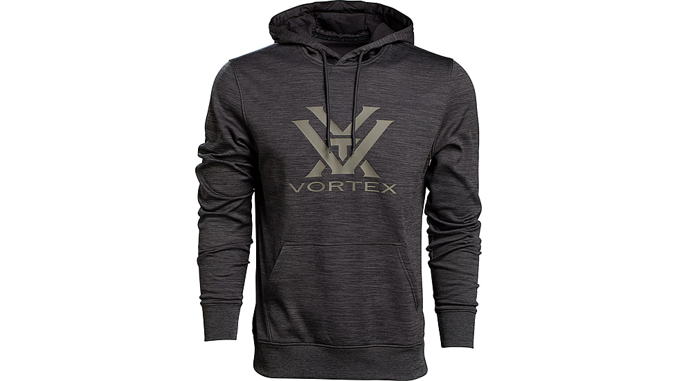 Vortex Performance Hoodie - Mens, Black Heather, 2X, 220-56-DUO2X