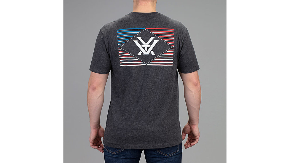 Vortex Rank And File Short Sleeve T-Shirt - Mens, Charcoal Grey, 2XL, 121-12-CHH2X