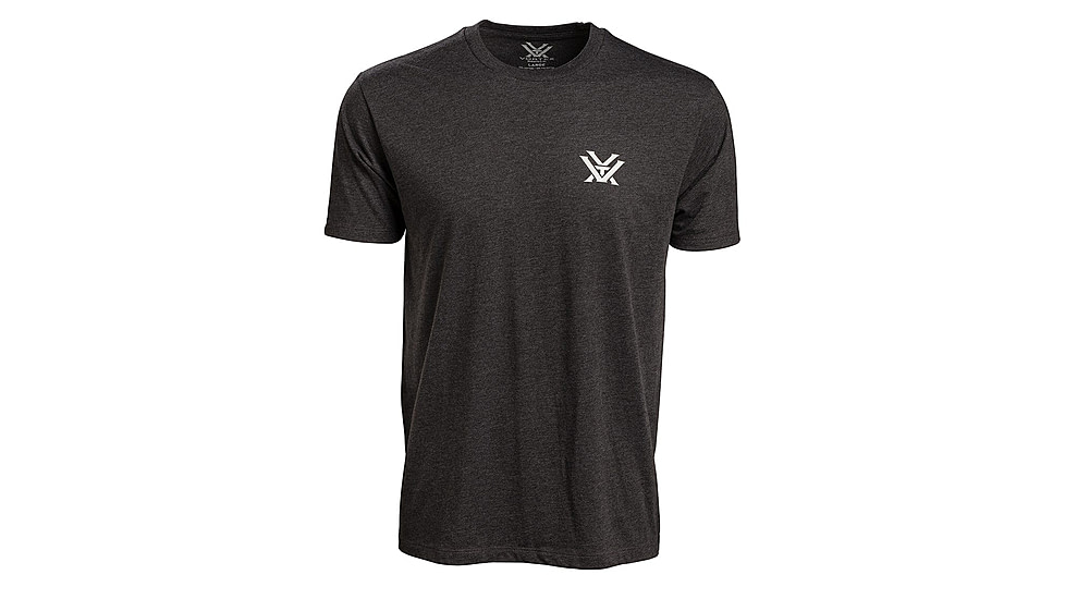 Vortex Rank And File Short Sleeve T-Shirt - Mens, Charcoal Grey, 2XL, 121-12-CHH2X