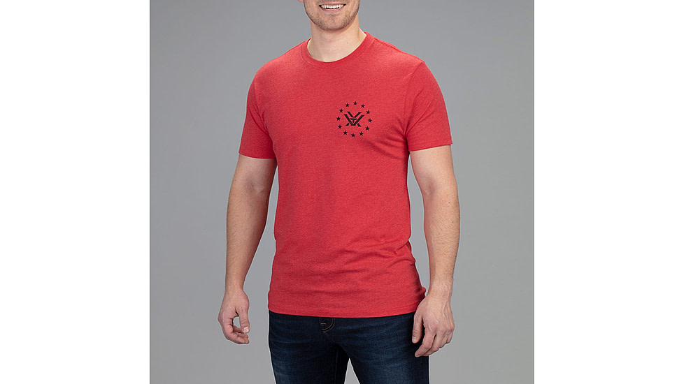 Vortex Salute Short Sleeve T-Shirt - Mens, Red, 3XL, 121-14-REH3X