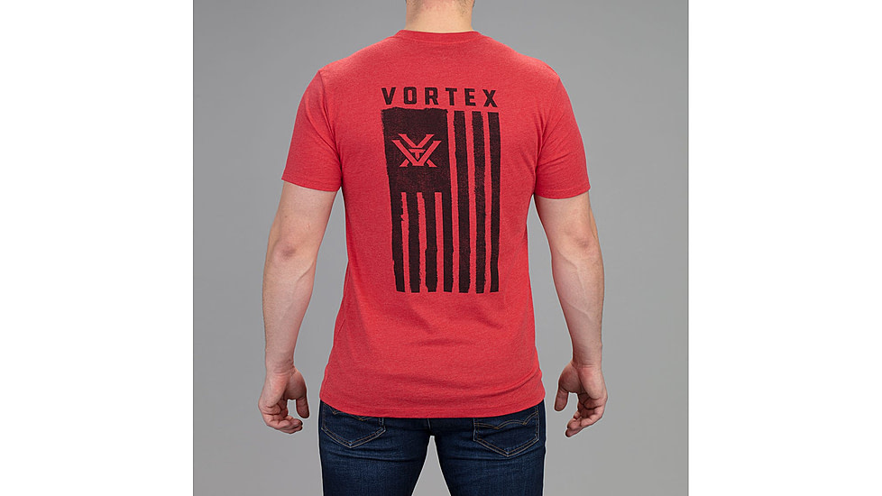 Vortex Salute Short Sleeve T-Shirt - Mens, Red, 3XL, 121-14-REH3X