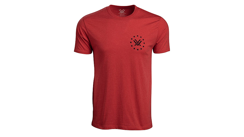 Vortex Salute Short Sleeve T-Shirt - Mens, Red, 3XL, 121-14-REH3X