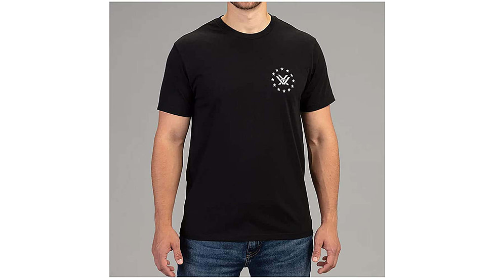 Vortex Salute Short Sleeve T-Shirts - Mens, Black, 4X, 121-14-BLK4X