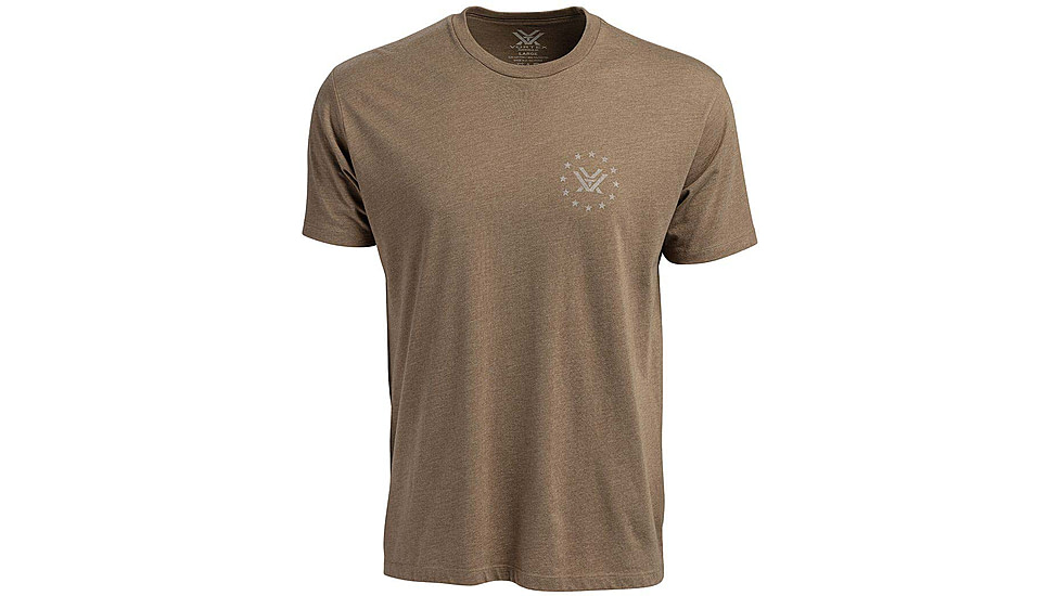 Vortex Salute Short Sleeve T-Shirts - Mens, Coyote Heather, 4X, 121-14-CHE4X