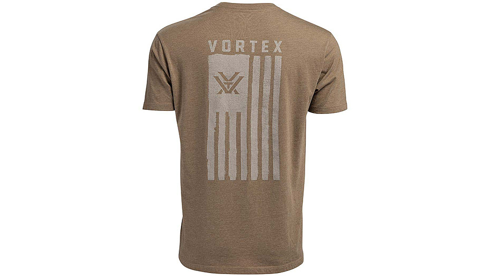 Vortex Salute Short Sleeve T-Shirts - Mens, Coyote Heather, 4X, 121-14-CHE4X