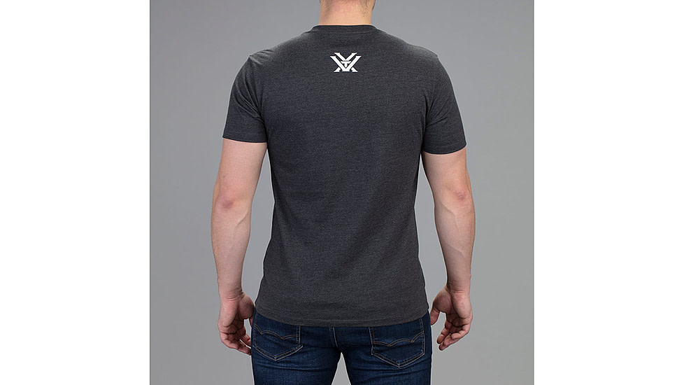 Vortex Three Peaks Short Sleeve T-Shirt - Mens, Charcoal Grey, 2XL, 121-10-CHH2X