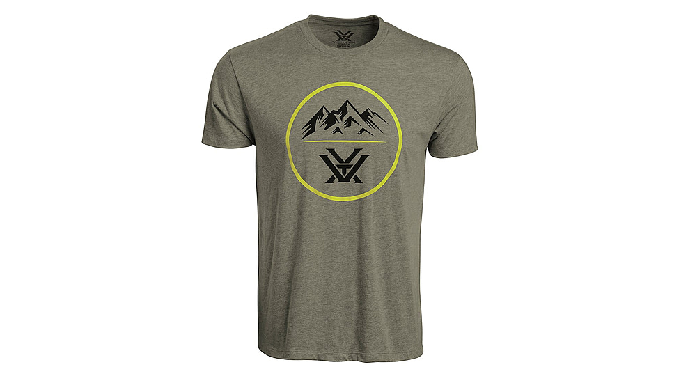 Vortex Three Peaks Short Sleeve T-Shirts - Men's, Military Heather, 3XL, 121-10-MIH3X