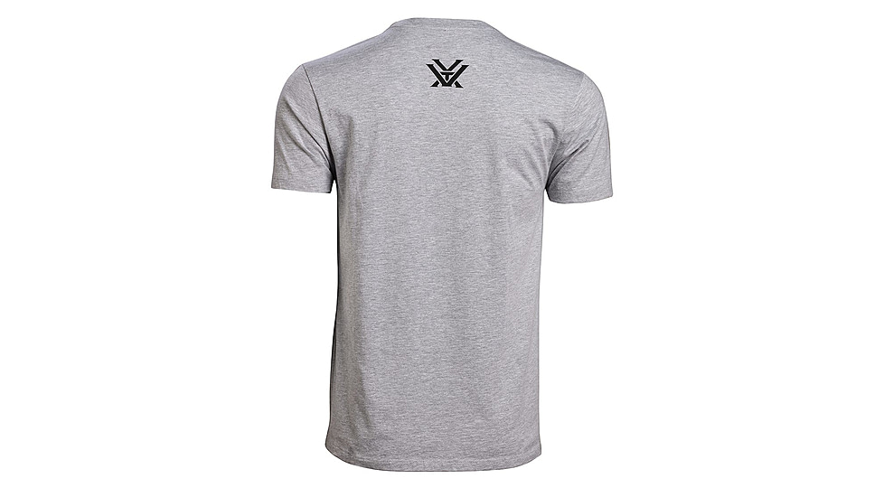 Vortex Three Peaks Short Sleeve T-Shirt - Mens, Heather Grey, Large, 121-10-GHTL