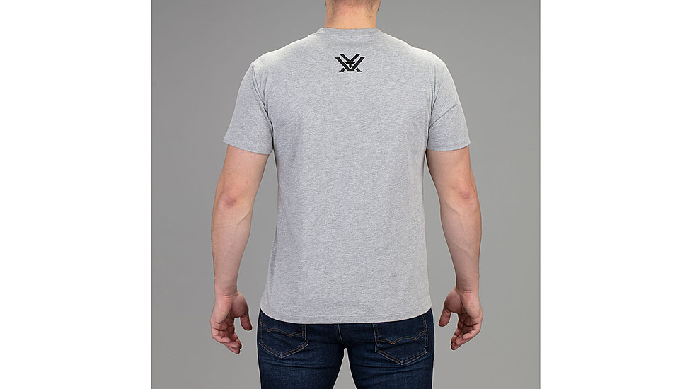 Vortex Three Peaks Short Sleeve T-Shirt - Mens, Heather Grey, Large, 121-10-GHTL