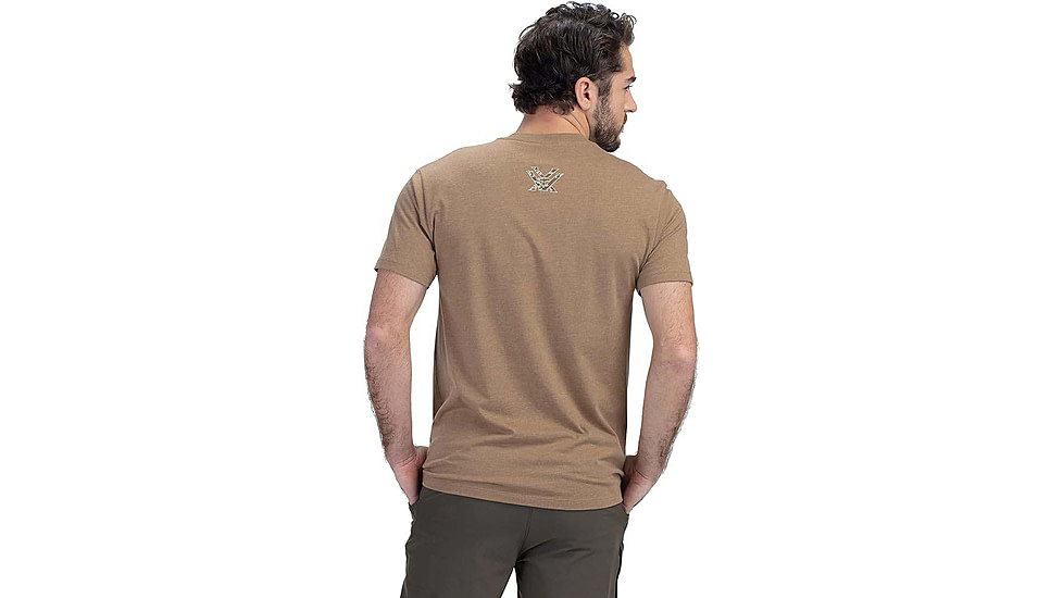 Vortex Three Peaks Short Sleeve T-Shirts - Mens, Coyote Heather, XL, 121-10-CHEXL
