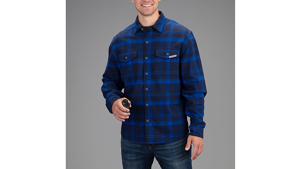 Vortex Timber Rush Flannel - Mens, Blue Jay, Small, 220-14-BLJS