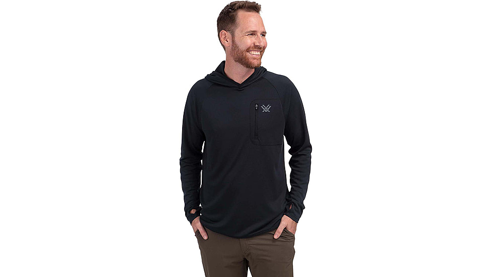Vortex Weekend Rucker Hooded Long Sleeve - Mens, Black, 3XL, 121-24-BLK3X