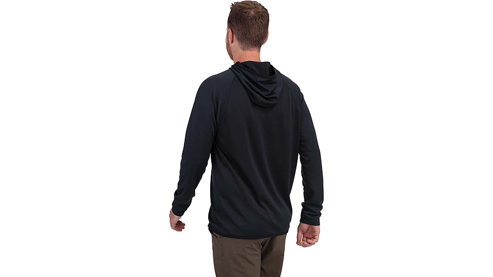 Vortex Weekend Rucker Hooded Long Sleeve - Mens, Black, 3XL, 121-24-BLK3X