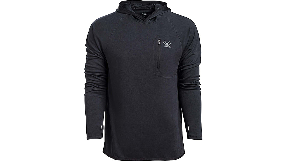 Vortex Weekend Rucker Hooded Long Sleeve - Mens, Black, 3XL, 121-24-BLK3X